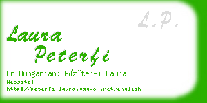 laura peterfi business card